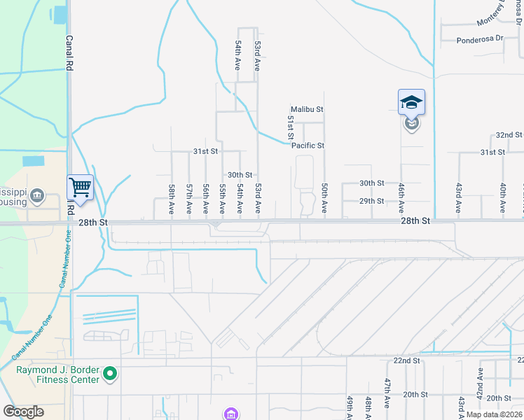 map of restaurants, bars, coffee shops, grocery stores, and more near 2810 53rd Avenue in Gulfport