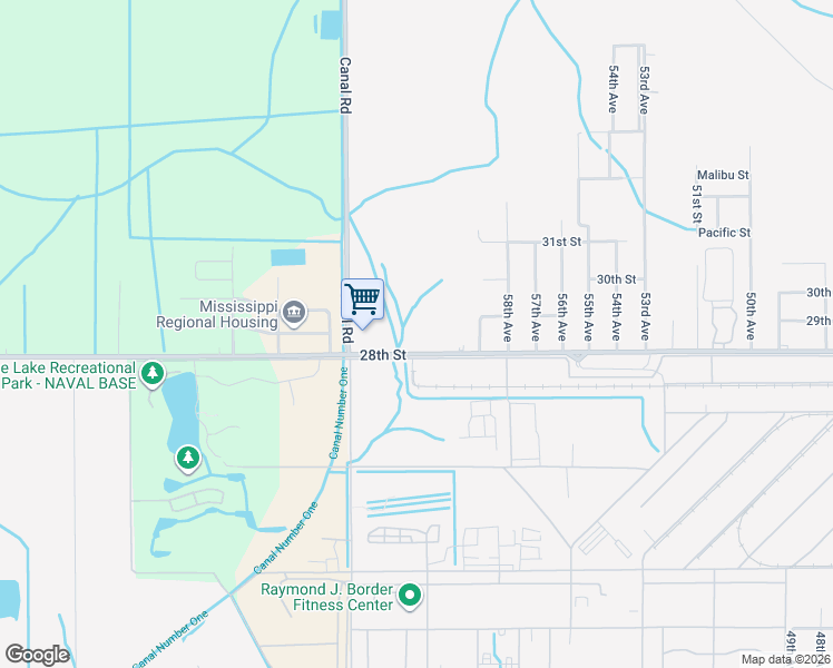 map of restaurants, bars, coffee shops, grocery stores, and more near 5914-6402 28th Street in Gulfport