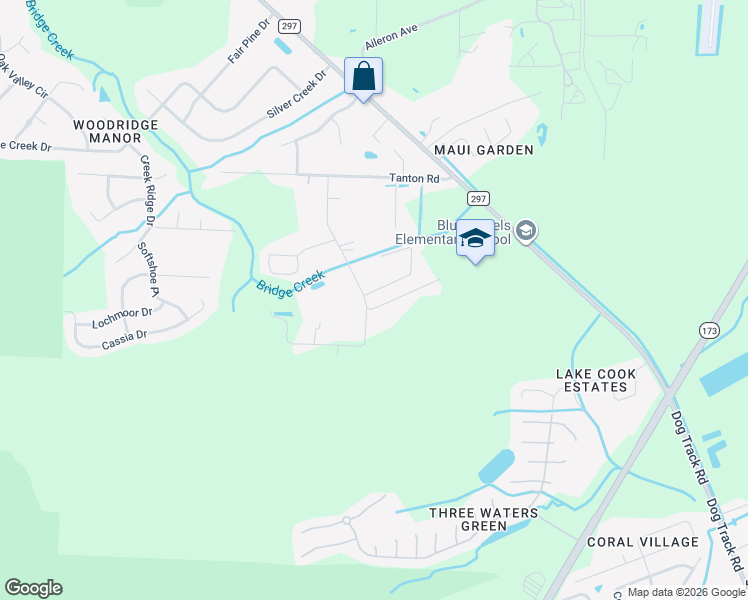 map of restaurants, bars, coffee shops, grocery stores, and more near 1646 Ora Drive in Pensacola