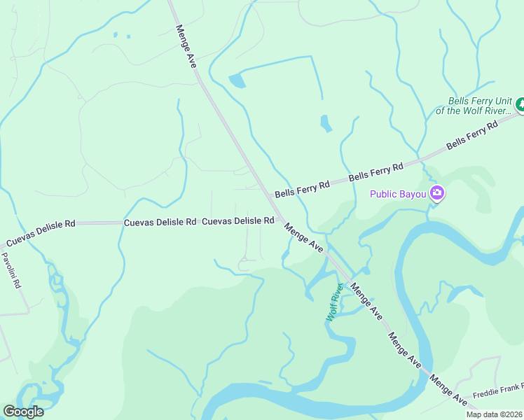 map of restaurants, bars, coffee shops, grocery stores, and more near 24025-24043 Cuevas Delisle Road in Pass Christian