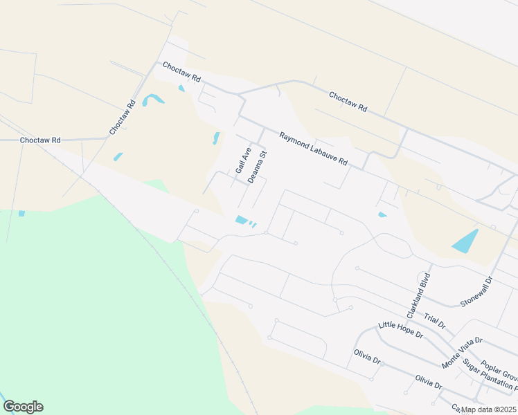 map of restaurants, bars, coffee shops, grocery stores, and more near 6399 Chein Rouge in Brusly