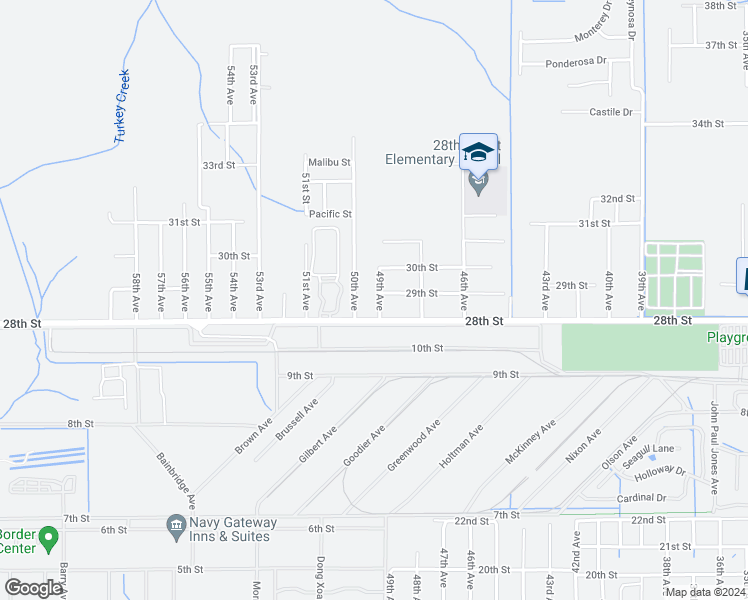 map of restaurants, bars, coffee shops, grocery stores, and more near 2811 49th Avenue in Gulfport