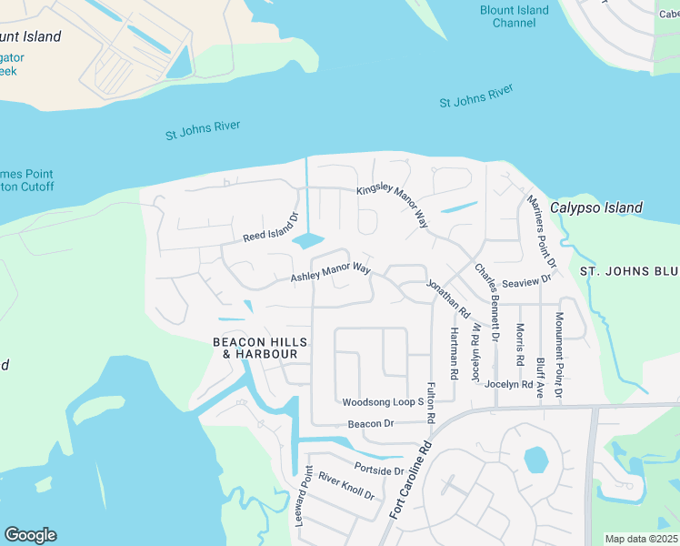 map of restaurants, bars, coffee shops, grocery stores, and more near 11448 Beacon Drive North in Jacksonville