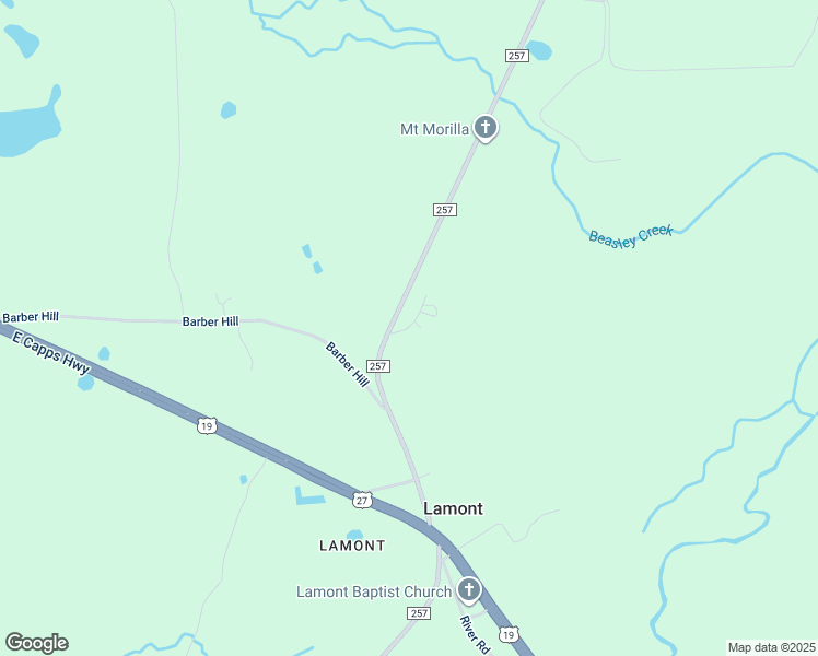map of restaurants, bars, coffee shops, grocery stores, and more near Lamont Subdivision in Jefferson County