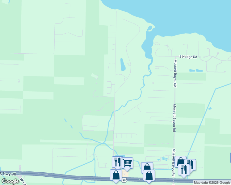 map of restaurants, bars, coffee shops, grocery stores, and more near 113 Woodland Bayou Drive in Santa Rosa Beach