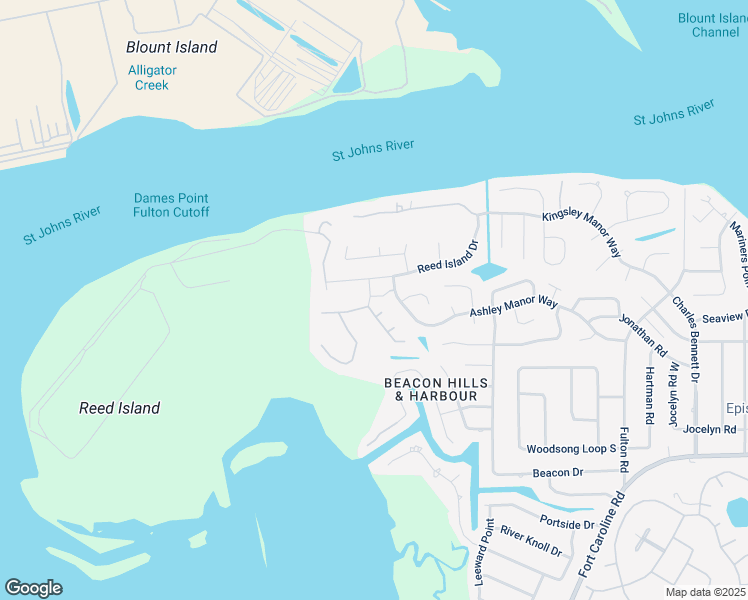 map of restaurants, bars, coffee shops, grocery stores, and more near 4903 Yacht Basin Drive in Jacksonville