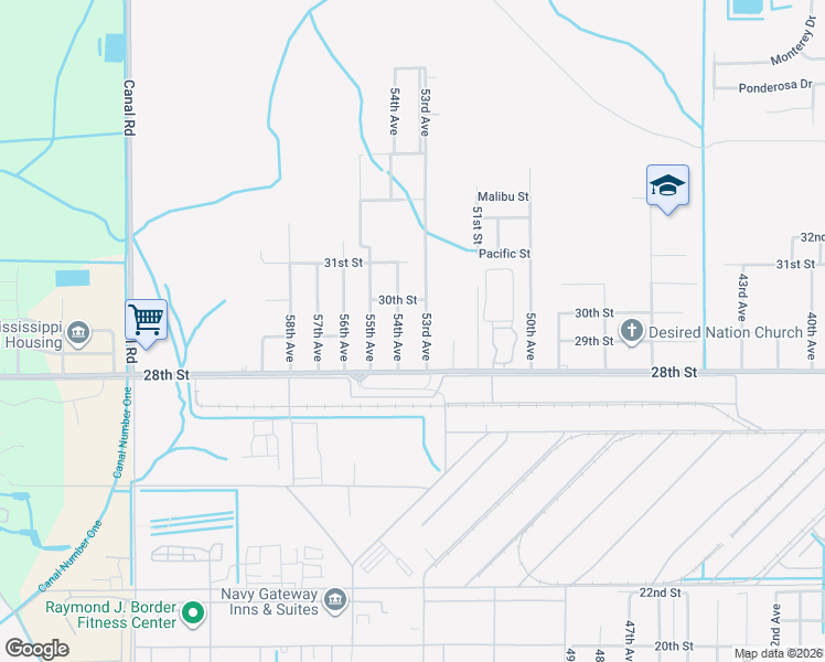 map of restaurants, bars, coffee shops, grocery stores, and more near 2905 53rd Ave in Gulfport