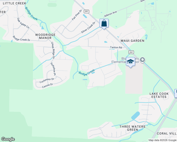 map of restaurants, bars, coffee shops, grocery stores, and more near 1529 Ora Drive in Pensacola