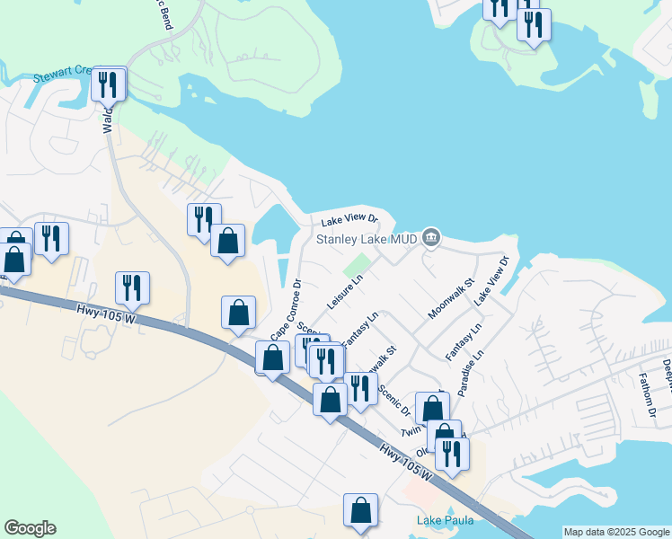 map of restaurants, bars, coffee shops, grocery stores, and more near 10914 Sharon Circle in Montgomery