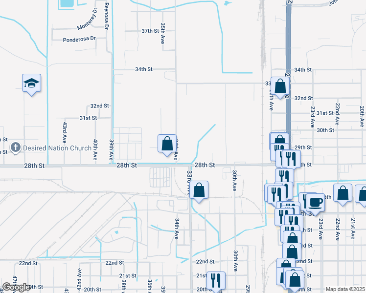 map of restaurants, bars, coffee shops, grocery stores, and more near 2813-3119 34th Avenue in Gulfport