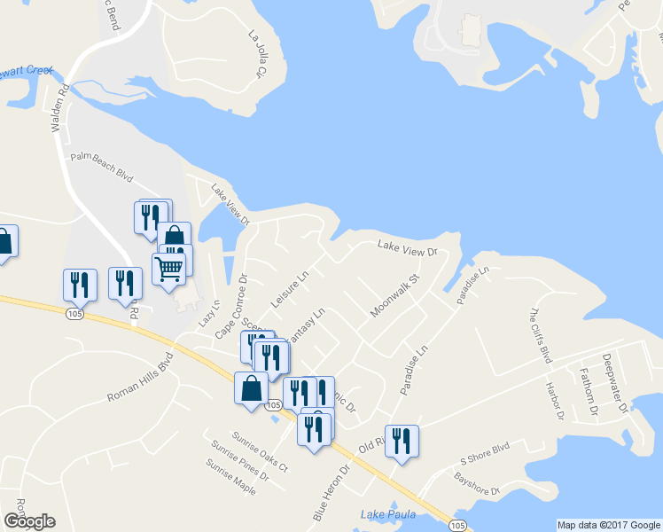 map of restaurants, bars, coffee shops, grocery stores, and more near 959 Lake View Drive in Montgomery