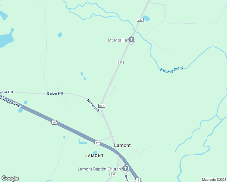 map of restaurants, bars, coffee shops, grocery stores, and more near Lamont Subdivision in Jefferson County