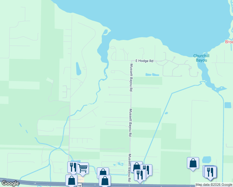 map of restaurants, bars, coffee shops, grocery stores, and more near 118 Bayou Manor Road in Santa Rosa Beach