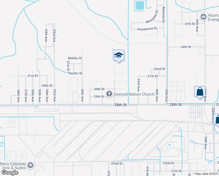 map of restaurants, bars, coffee shops, grocery stores, and more near 4614 30th Street in Gulfport