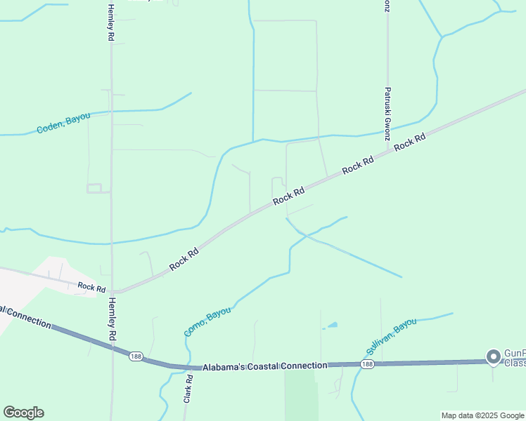 map of restaurants, bars, coffee shops, grocery stores, and more near 6727-7799 Rock Road in Coden