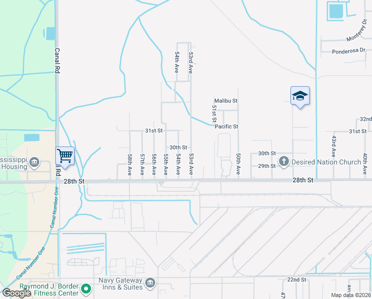 map of restaurants, bars, coffee shops, grocery stores, and more near 2905 53rd Avenue in Gulfport