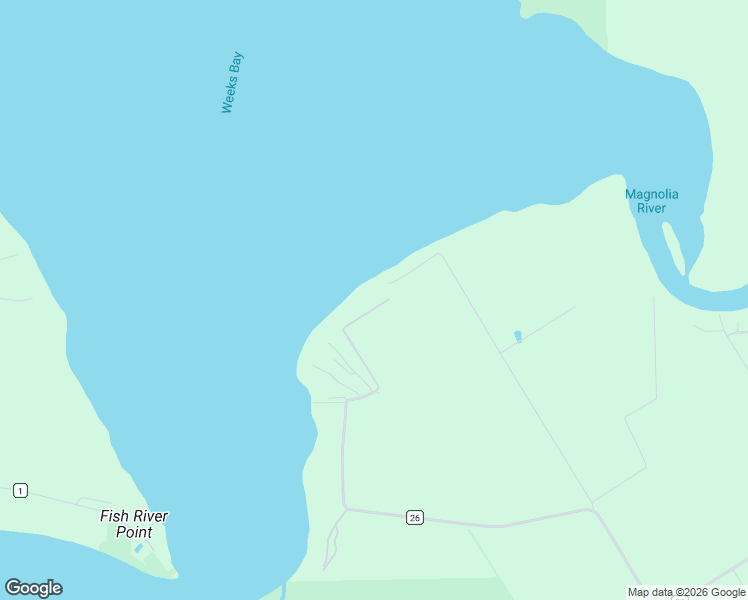 map of restaurants, bars, coffee shops, grocery stores, and more near 11130 Weeks Bay Road in Foley