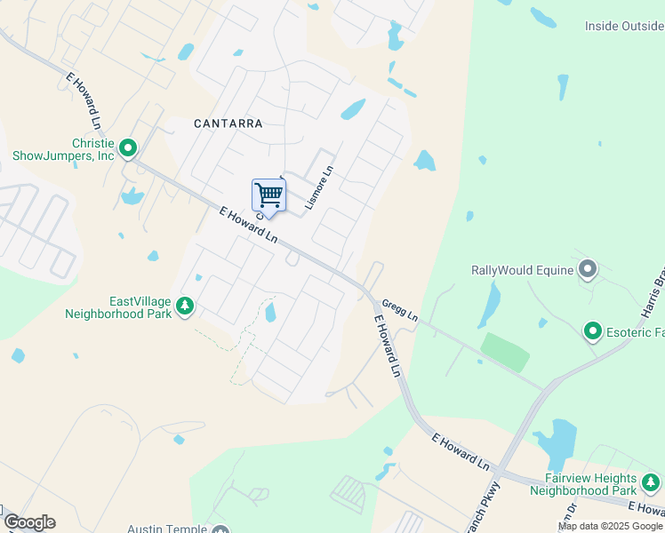 map of restaurants, bars, coffee shops, grocery stores, and more near 4608 East Howard Lane in Pflugerville