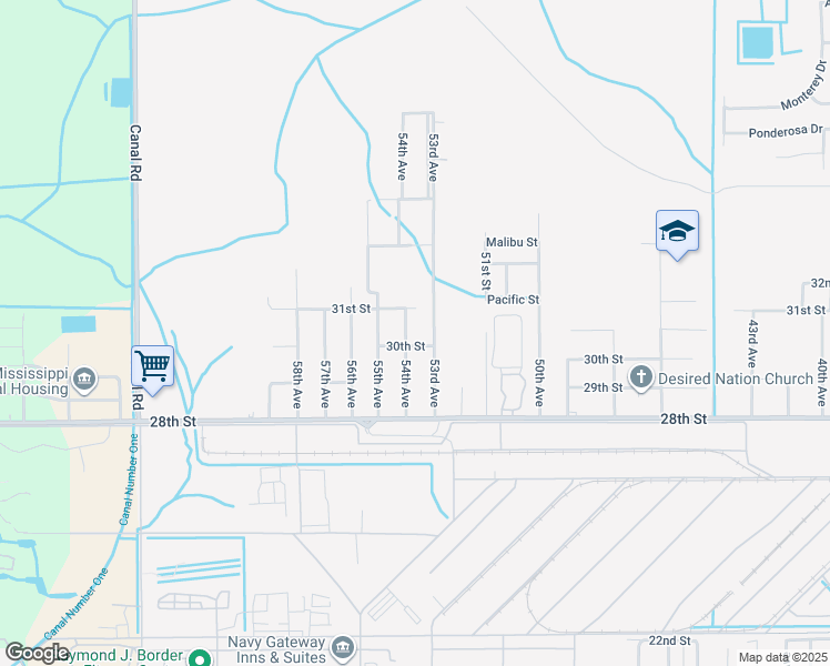 map of restaurants, bars, coffee shops, grocery stores, and more near 3015 53rd Avenue in Gulfport