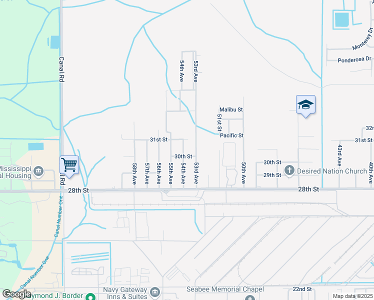 map of restaurants, bars, coffee shops, grocery stores, and more near 3008 54th Avenue in Gulfport