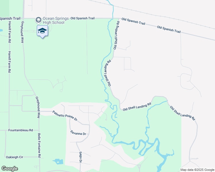map of restaurants, bars, coffee shops, grocery stores, and more near 3123 Old Shell Landing Rd in Ocean Springs