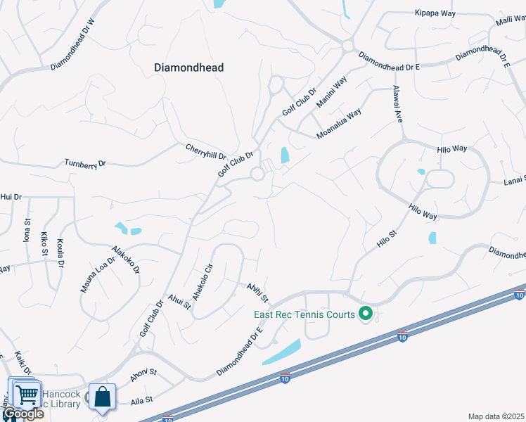 map of restaurants, bars, coffee shops, grocery stores, and more near 254 Lanai Village in Diamondhead