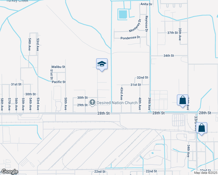 map of restaurants, bars, coffee shops, grocery stores, and more near 4408 30 1/2 Street in Gulfport