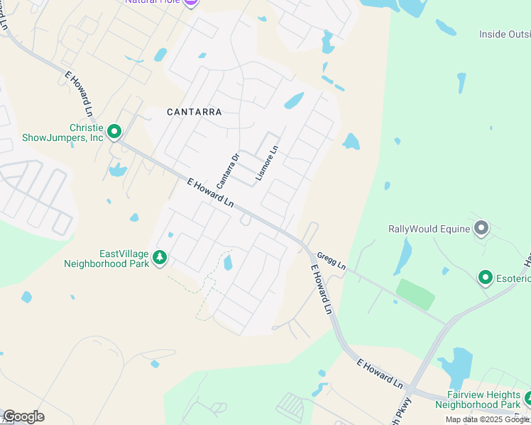 map of restaurants, bars, coffee shops, grocery stores, and more near 4608 East Howard Lane in Pflugerville