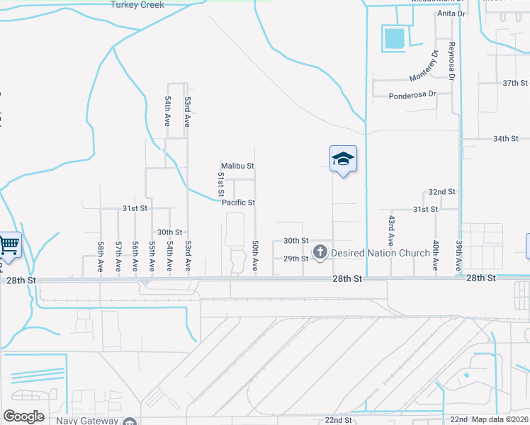 map of restaurants, bars, coffee shops, grocery stores, and more near 3009 50th Avenue in Gulfport