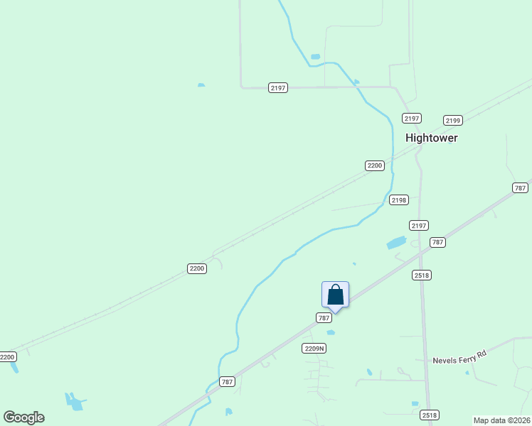 map of restaurants, bars, coffee shops, grocery stores, and more near County Road 2200 in Cleveland