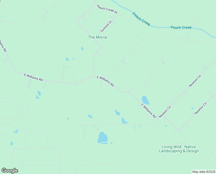 map of restaurants, bars, coffee shops, grocery stores, and more near 17520 East Williams Road in Conroe