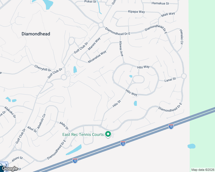 map of restaurants, bars, coffee shops, grocery stores, and more near 786 Puna Ct in Diamondhead