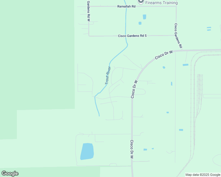 map of restaurants, bars, coffee shops, grocery stores, and more near 5825 Cisco Drive West in Jacksonville