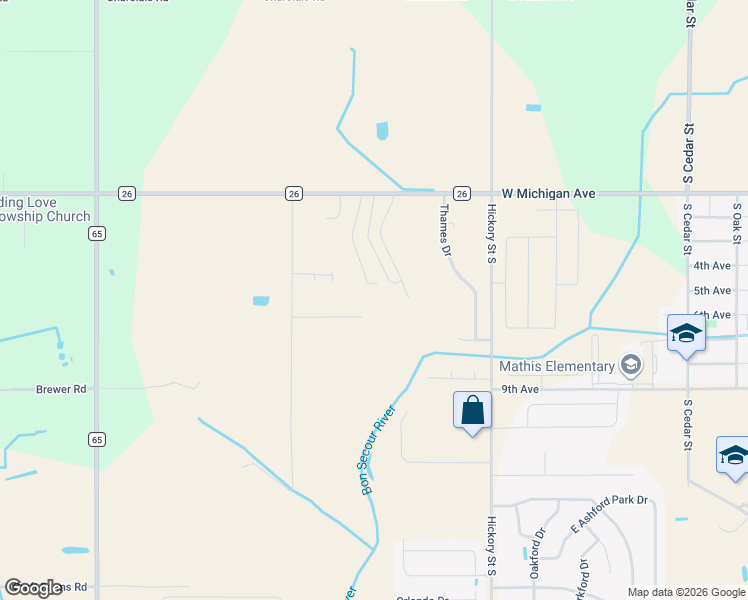 map of restaurants, bars, coffee shops, grocery stores, and more near 18663 Cape Fear Boulevard in Foley