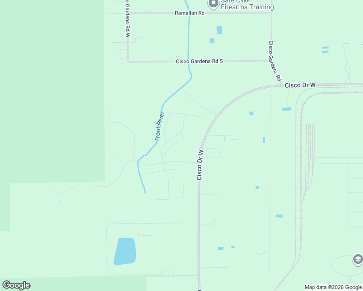 map of restaurants, bars, coffee shops, grocery stores, and more near 5822 Cisco Drive West in Jacksonville