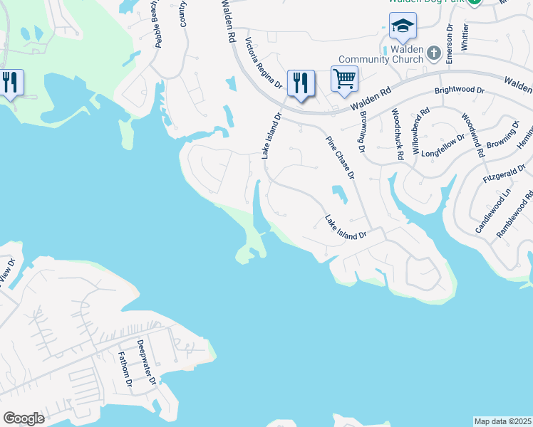 map of restaurants, bars, coffee shops, grocery stores, and more near 3123 Chippers Crossing in Montgomery