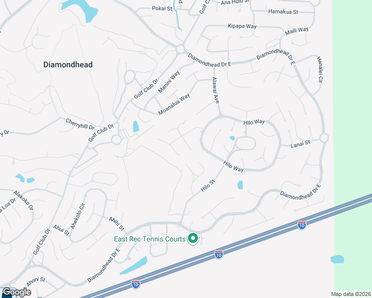 map of restaurants, bars, coffee shops, grocery stores, and more near 786 Puna Court in Diamondhead