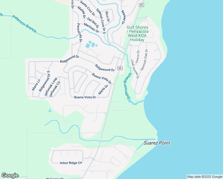 map of restaurants, bars, coffee shops, grocery stores, and more near 6 Buena Vista Drive in Lillian