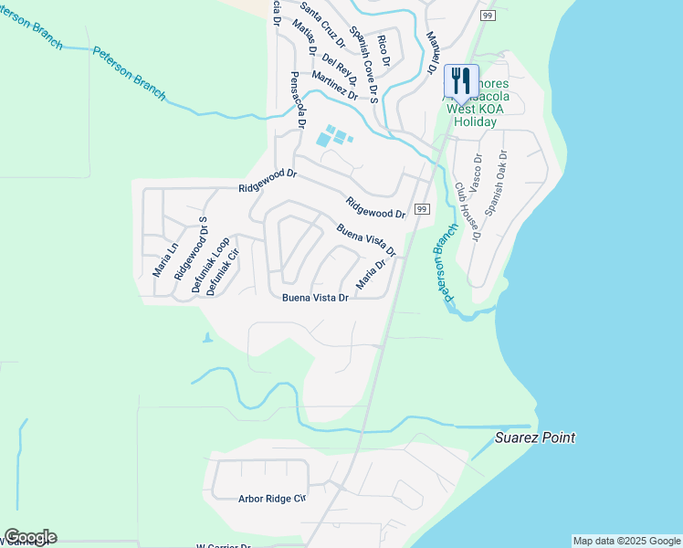 map of restaurants, bars, coffee shops, grocery stores, and more near 487 Elberta Loop in Lillian