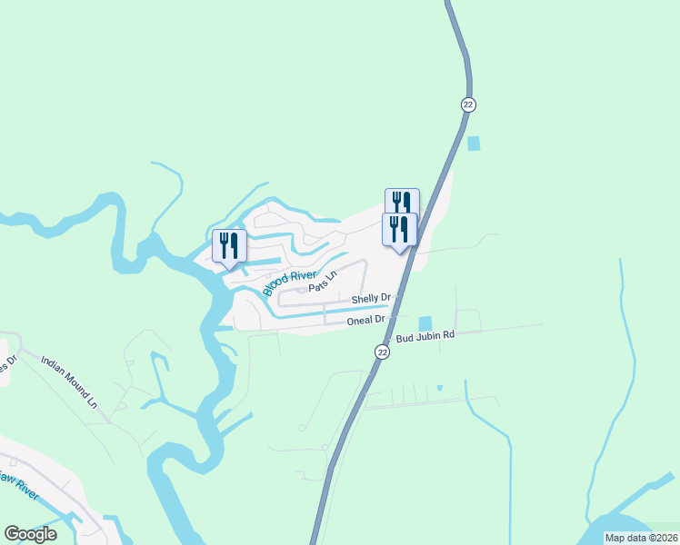 map of restaurants, bars, coffee shops, grocery stores, and more near 32035 Pats Lane in Springfield