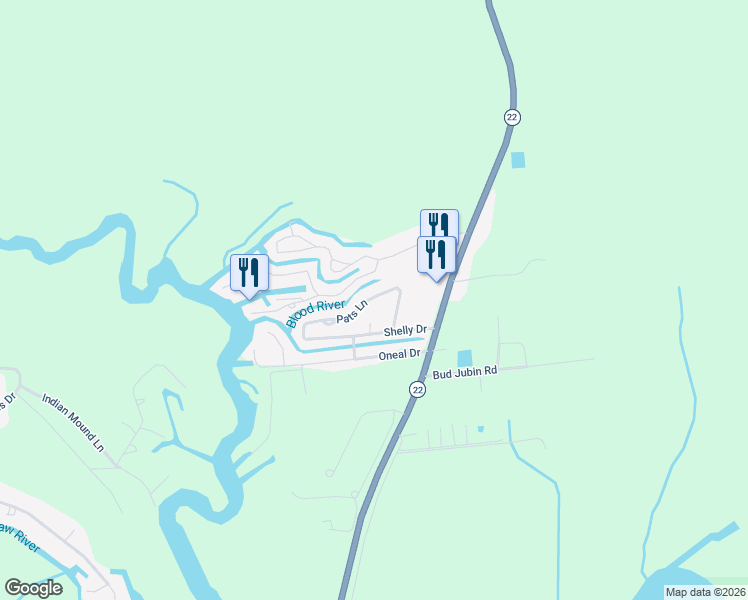 map of restaurants, bars, coffee shops, grocery stores, and more near 32035 Pats Lane in Springfield