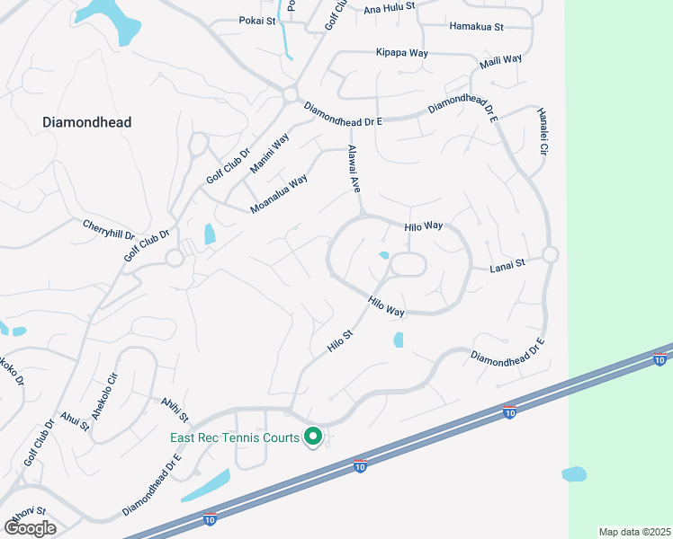 map of restaurants, bars, coffee shops, grocery stores, and more near 7897 Hilo Way in Diamondhead
