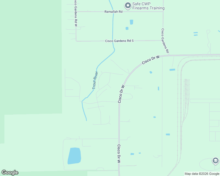 map of restaurants, bars, coffee shops, grocery stores, and more near 5822 Cisco Drive West in Jacksonville