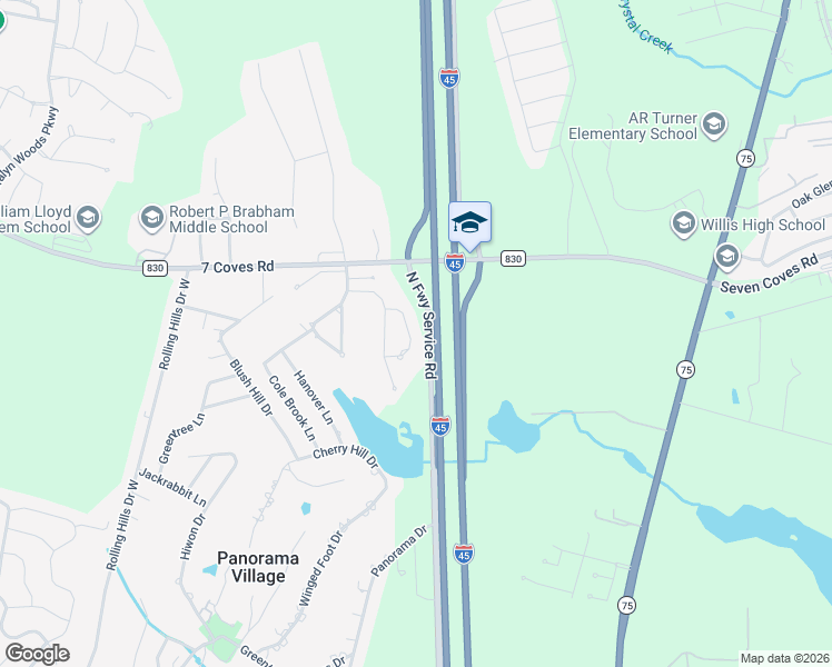 map of restaurants, bars, coffee shops, grocery stores, and more near 80 Palos Verde in Panorama Village