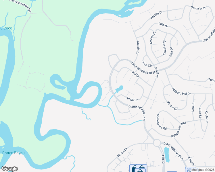 map of restaurants, bars, coffee shops, grocery stores, and more near 19-20 Devils Elbow in Diamondhead