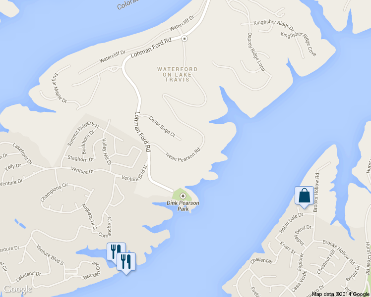 map of restaurants, bars, coffee shops, grocery stores, and more near 18101 Cedar Sage Court in Leander