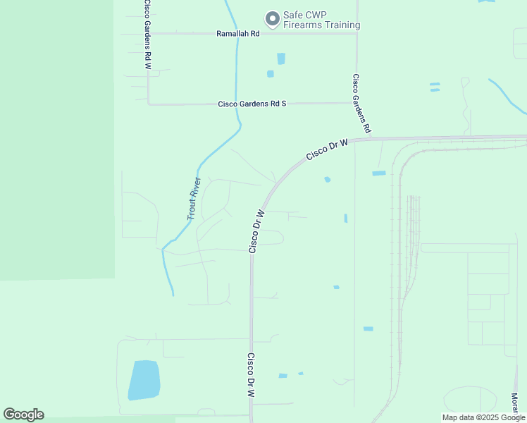 map of restaurants, bars, coffee shops, grocery stores, and more near 5825 Cisco Drive West in Jacksonville