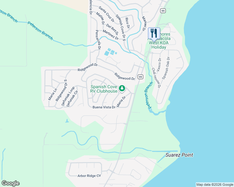 map of restaurants, bars, coffee shops, grocery stores, and more near 373 Maria Drive in Lillian