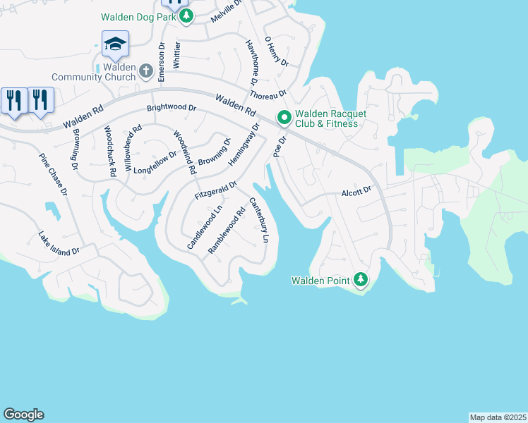 map of restaurants, bars, coffee shops, grocery stores, and more near 3214 Canterbury Lane in Montgomery