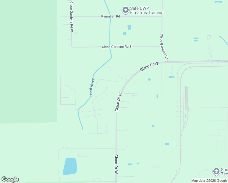 map of restaurants, bars, coffee shops, grocery stores, and more near 5822 Cisco Drive West in Jacksonville